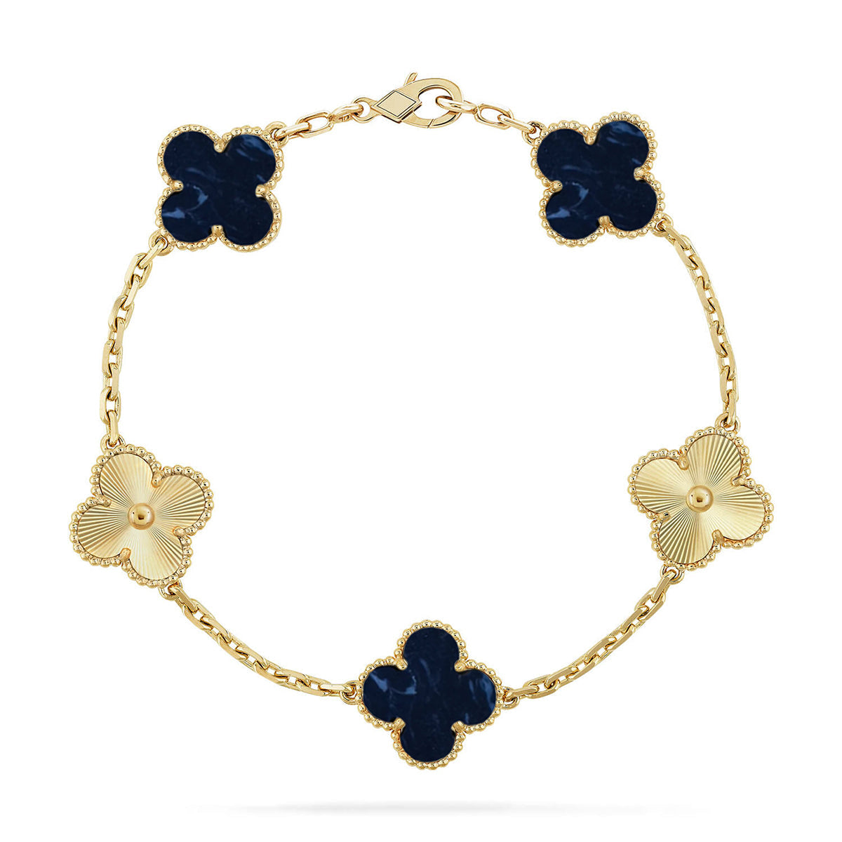 [Glow Jewelry]CLOVER 5 MOTIF PIETERSITE BRACELET COLLECTION