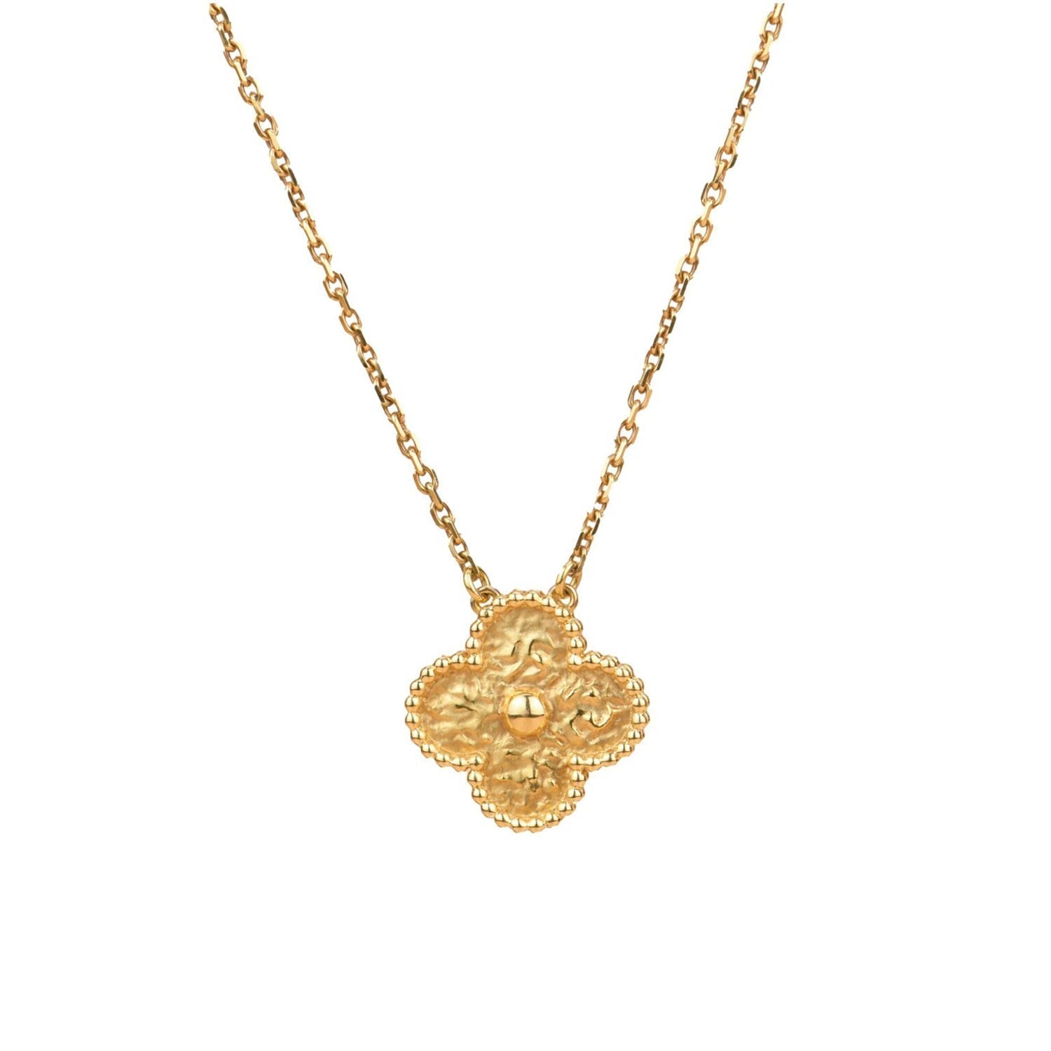 ¡®Glow¡¯CLOVER 15MM  BRONZING NECKLACE
