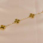 [Glow Jewelry] CLOVER 5 MOTIFS TIGER EYE BRACELET COLLECTION