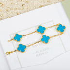 [Glow]New  CLOVER 5 MOTIF TURQUOISE BRACELET COLLECTION