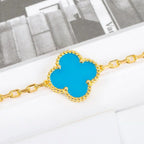 [Glow]New  CLOVER 5 MOTIF TURQUOISE BRACELET COLLECTION