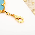 [Glow Jewelry] CLOVER 5 MOTIF TURQUOISE BRACELET COLLECTION