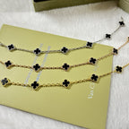 [¡®Glow¡¯]CLOVER 6 MOTIF  ONYXS BRACELET