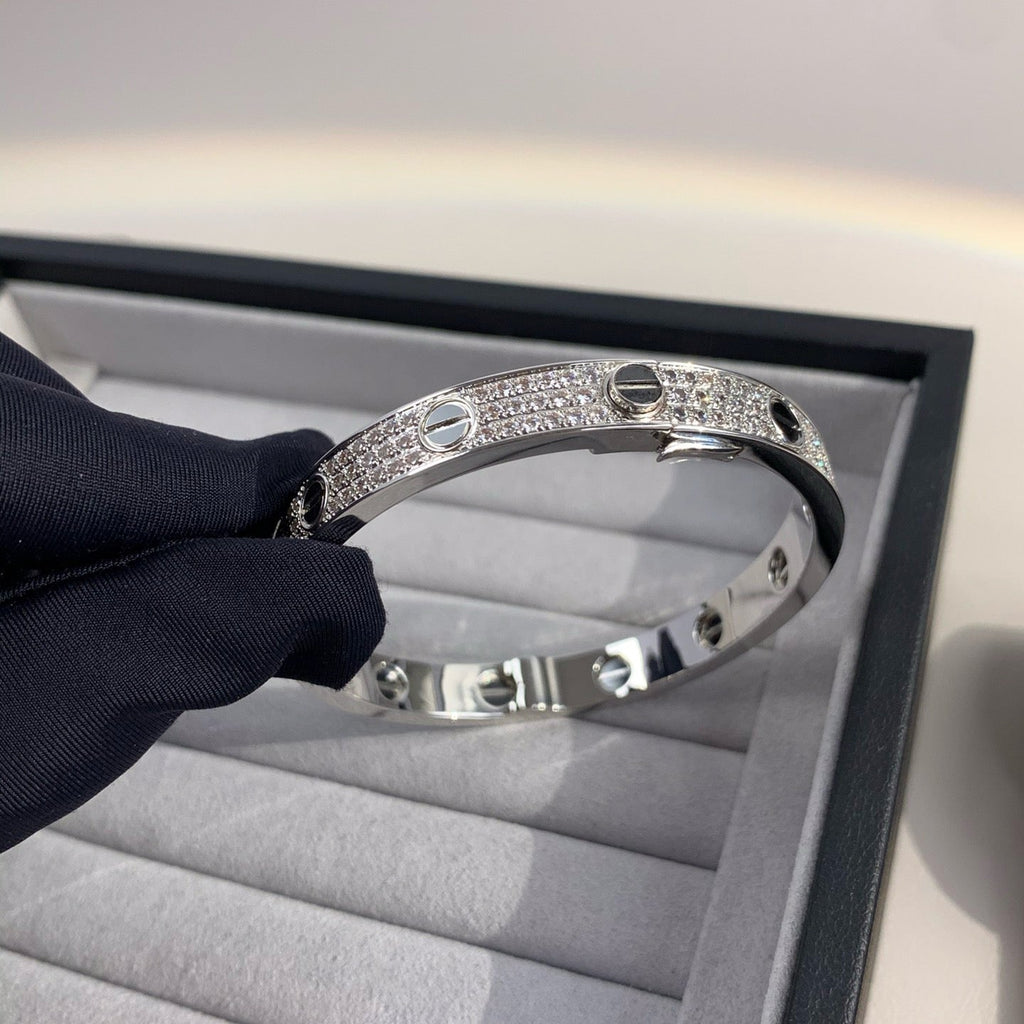 GlowLOVE BRACELET 6.1MM DIAMOND-PAVED CERAMIC