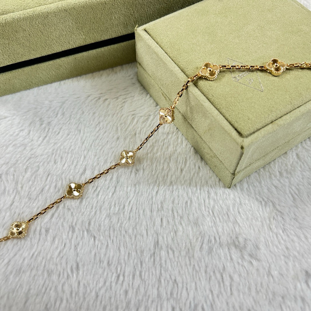 [Glow]New CLOVER 6 MOTIF DIAMOND BRACELET