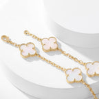 ¡®Glow¡¯CLOVER 10 MOTIFS WHITE MOTHER OF PEARL NECKLACE