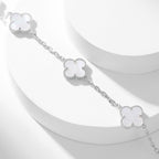 ¡®Glow¡¯CLOVER 10 MOTIFS WHITE MOTHER OF PEARL NECKLACE