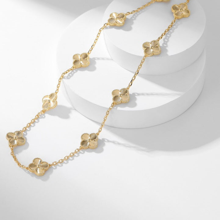¡®Glow¡¯CLOVER 10 MOTIFS LASER NECKLACE