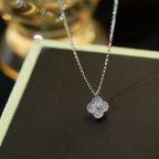 ¡®Glow¡¯CLOVER MINI 9.5MM PENDANT DIAMOND NECKLACE
