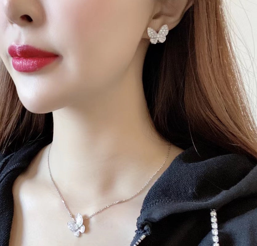 ¡®Glow¡¯BUTTERFLY ALL DIAMOND EARRINGS