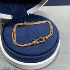 GlowFORCE SMALL HORSESHOE  DIAMOND CHAIN ROPE BRACELET