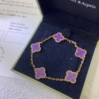 [Glow Jewelry] CLOVER 5 MOTIF VIOLET BRACELET COLLECTION