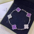 [Glow Jewelry] CLOVER 5 MOTIF VIOLET BRACELET COLLECTION
