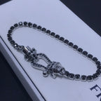 GlowFORCE  LARGE HORSESHOE FULL DIAMOND TENNIS BRACELET