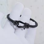 GlowFORCE LARGE SERIES HORSESHOE BLACK SAMURAI BRACELET