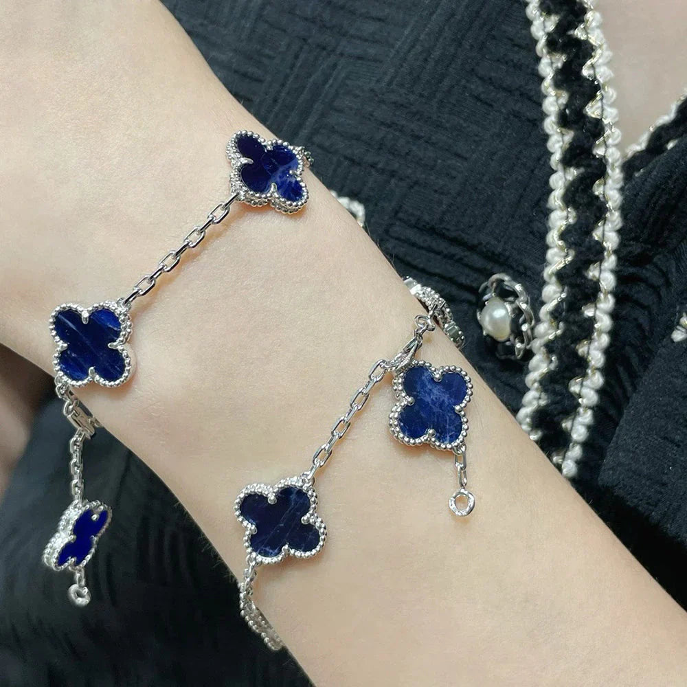 [Glow Jewelry]CLOVER 5 MOTIF PIETERSITE BRACELET COLLECTION