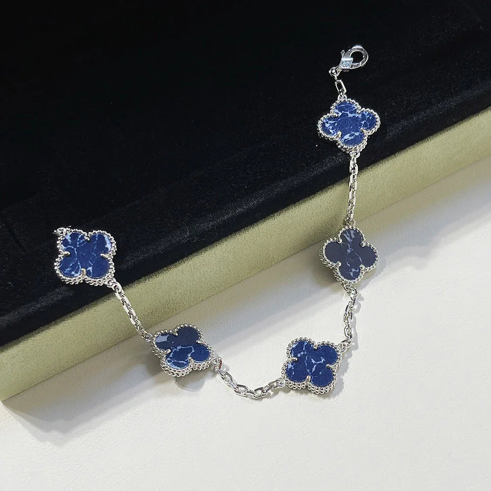 [Glow Jewelry]CLOVER 5 MOTIF PIETERSITE BRACELET COLLECTION