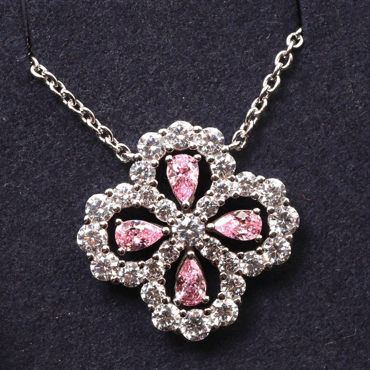 GlowLOOP NECKLACE FULL MOTIF DIAMOND 16MM MULTIPLE COLORS