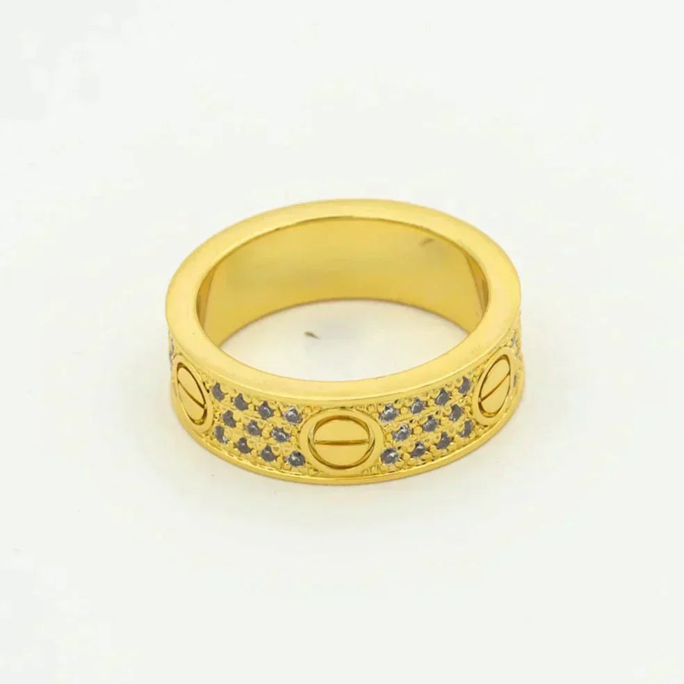 GlowLOVE RING 5.5MM DIAMONDS PAVED