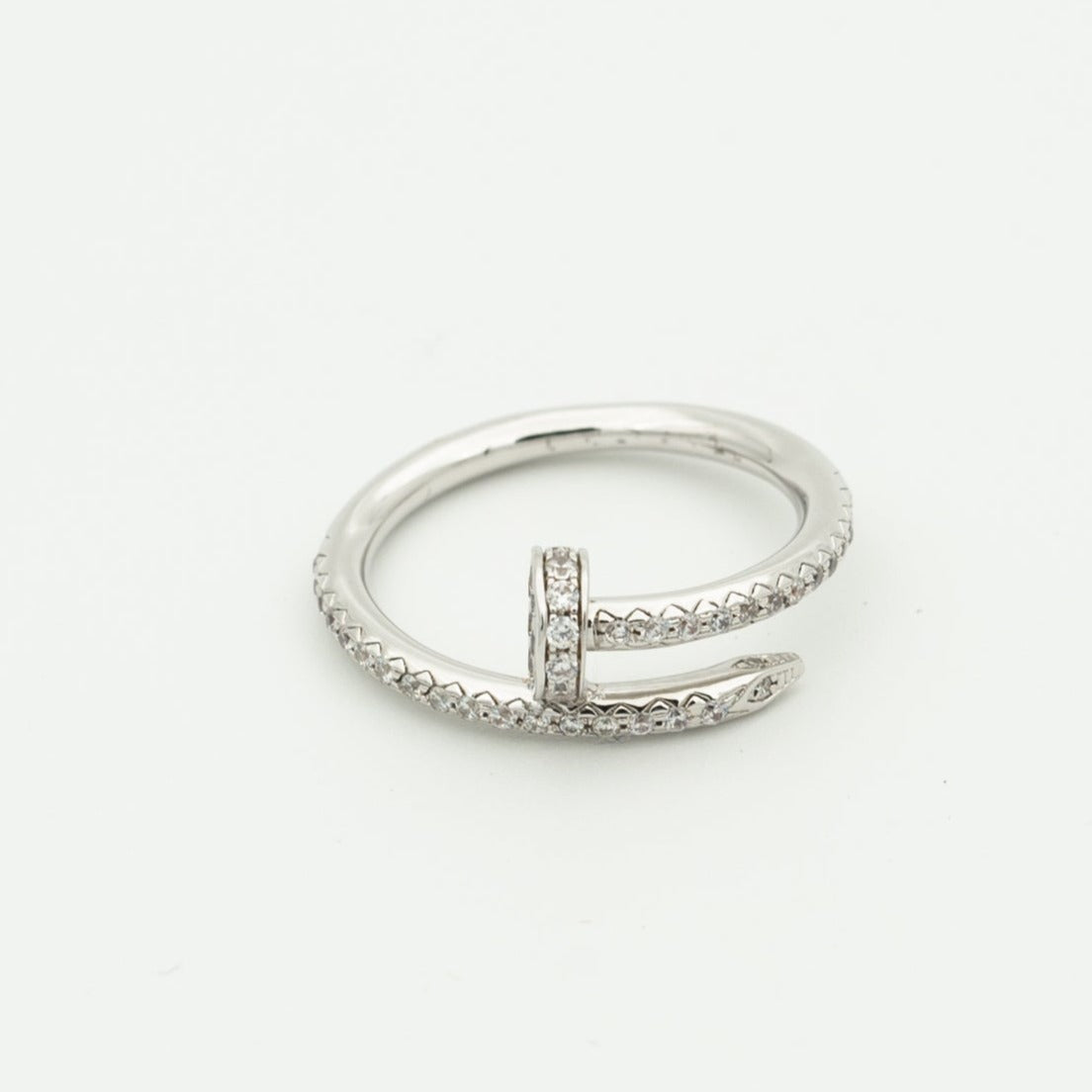 GlowJUSTE RING 1.8MM SILVER DIAMONDS