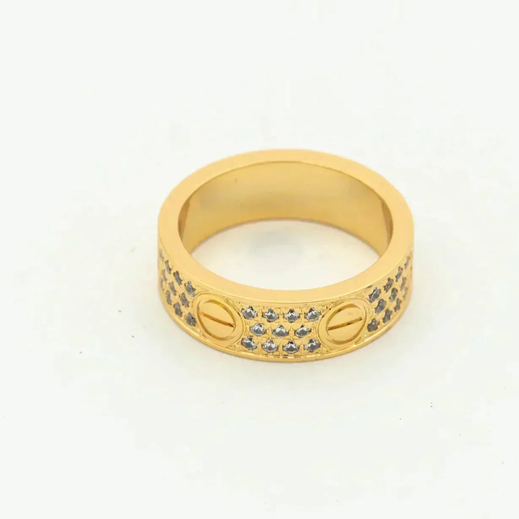GlowLOVE RING 5.5MM DIAMONDS PAVED
