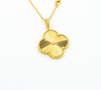 ¡®Glow¡¯CLOVER 25MM PEDANT NECKLACE GOLD
