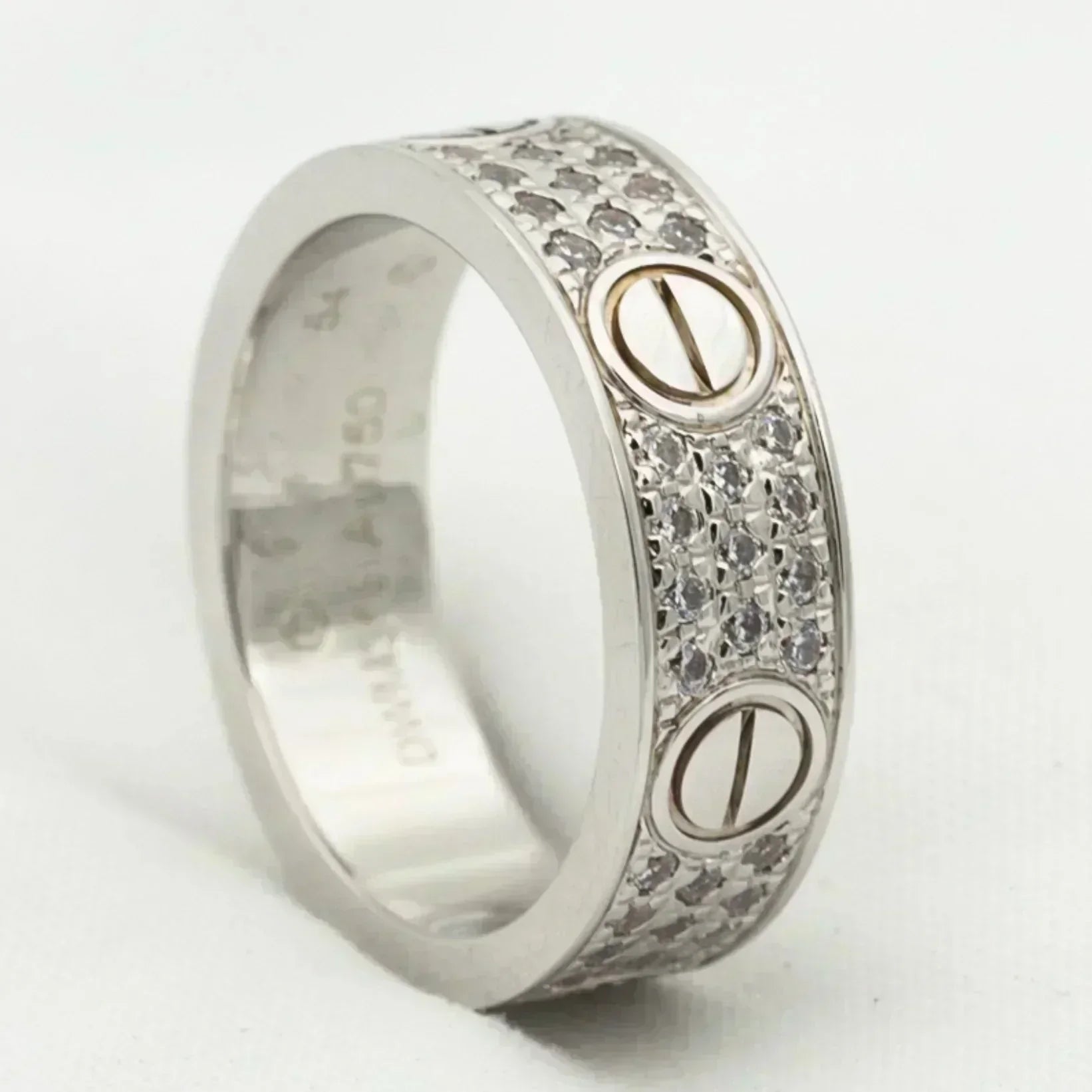 GlowLOVE RING 5.5MM DIAMONDS PAVED