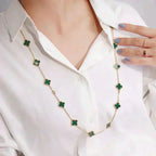 ¡®Glow¡¯CLOVER 20 MOTIFS MALACHITE GOLD
