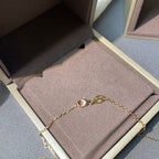 GlowJEUX DE PINK GOLD DIAMOND NECKLACE