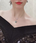 GlowJEUX DE PINK GOLD DIAMOND NECKLACE