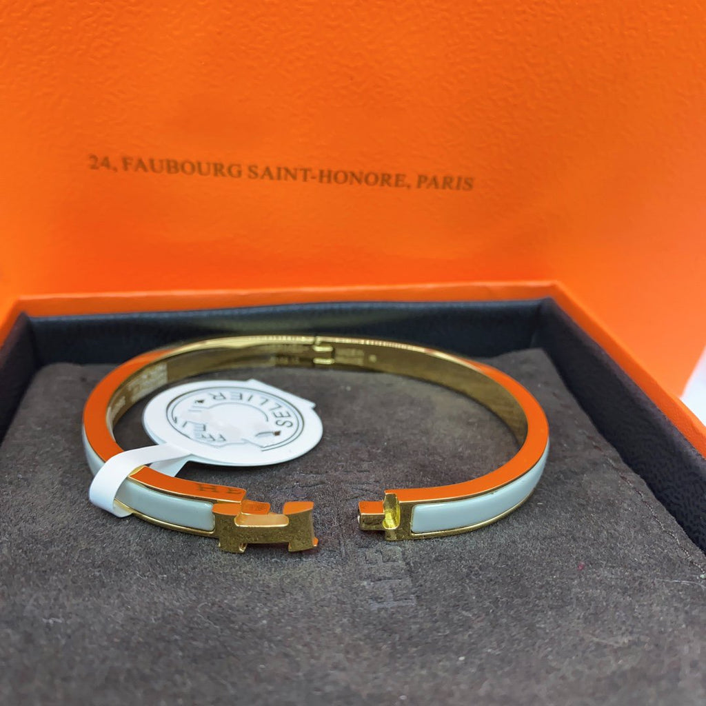 GlowCLASSIC HM CLIC GREEN 8MM ENAMEL BRACELET