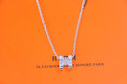 GlowHM NECKLACE H LETTER OVAL SERIES
