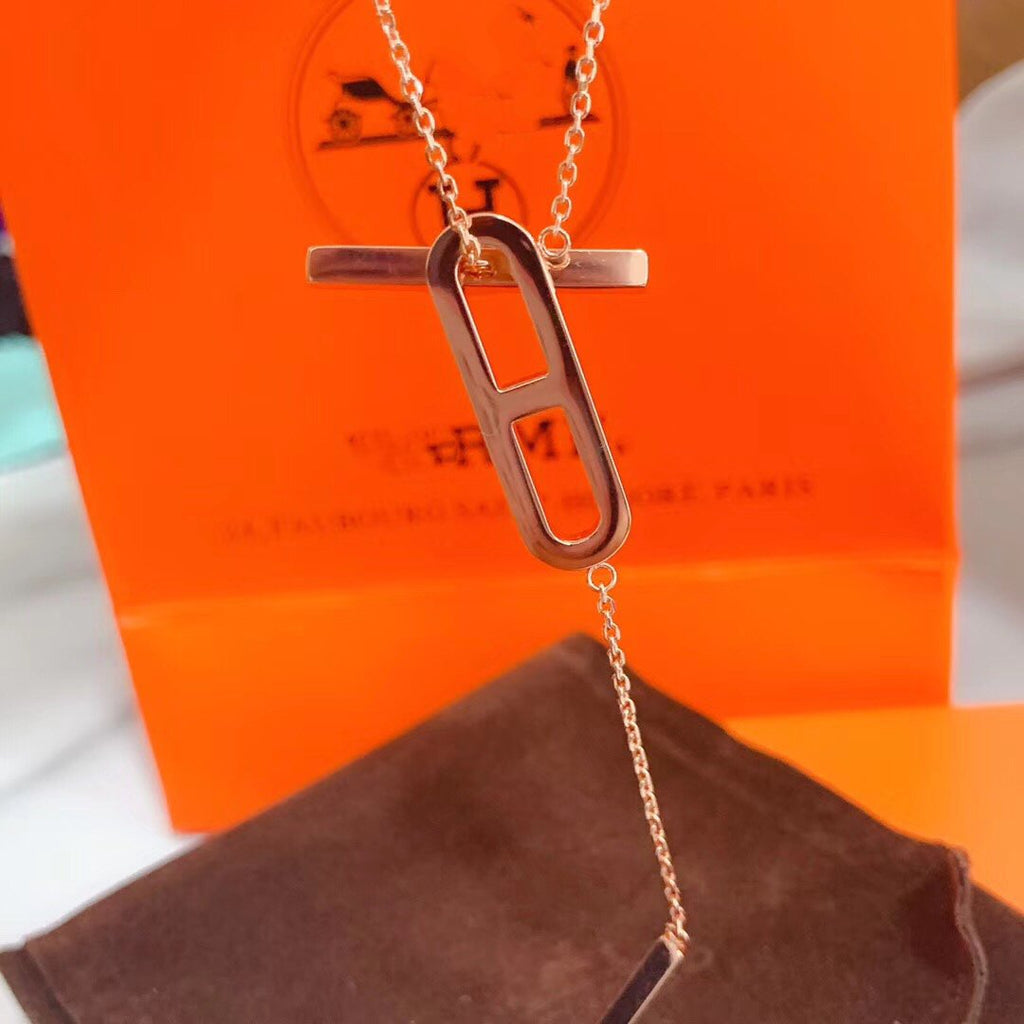 GlowHM NECKLACE PLATINUM ROSE GOLD DIAMOND
