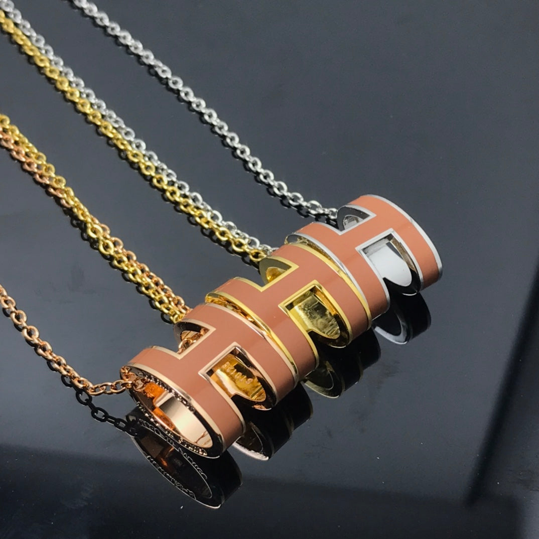 GlowH NECKLACE BROWN