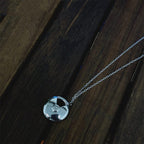 GlowAMULETTE SILVER FULL DIAMOND NECKLACE