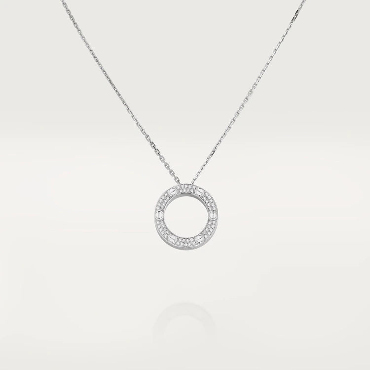 GlowLOVE NECKLACE ADJUSTABLE SILVER
