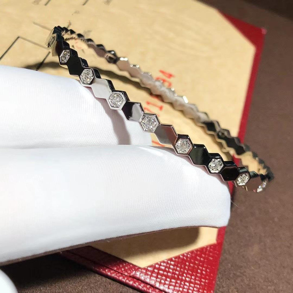 GlowBEE LOVE SILVER DIAMOND BRACELET