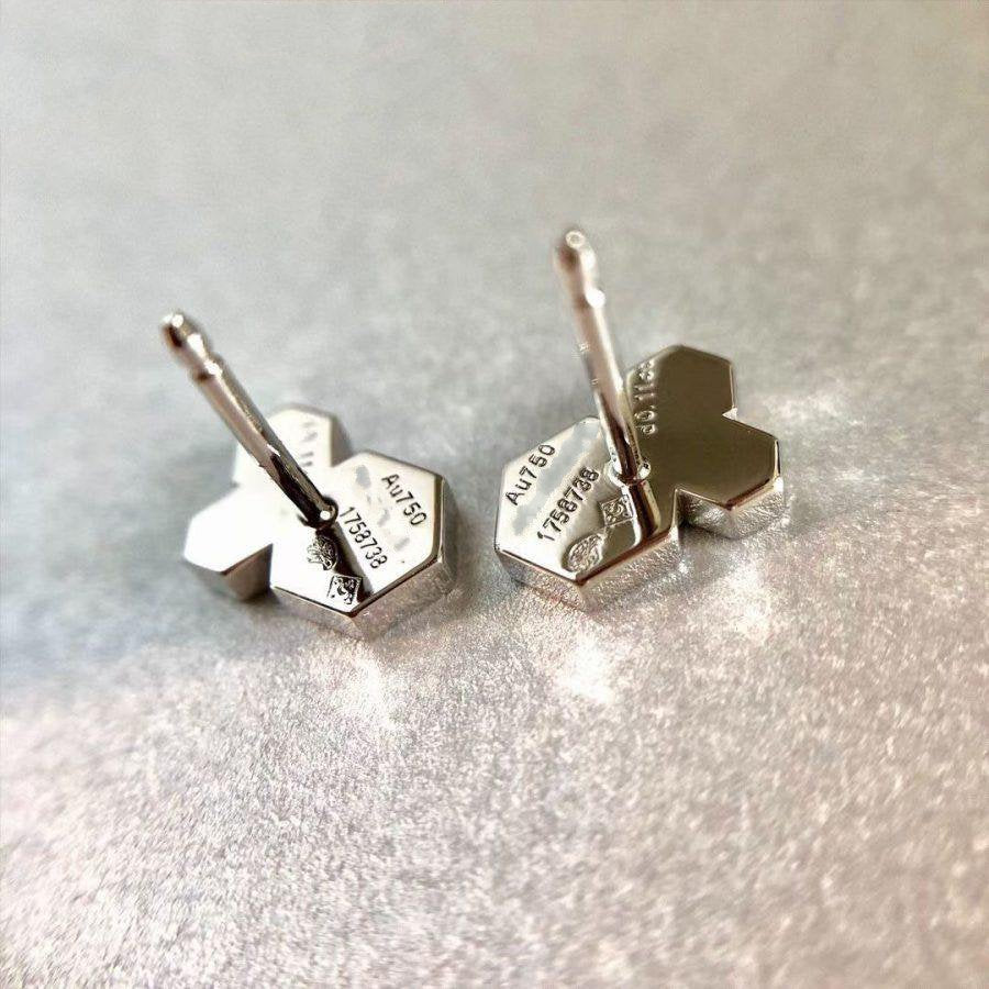 GlowBEE LOVE SILVER DIAMOND EARRINGS