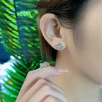 GlowJEUX DE SILVER DIAMOND EARRINGS