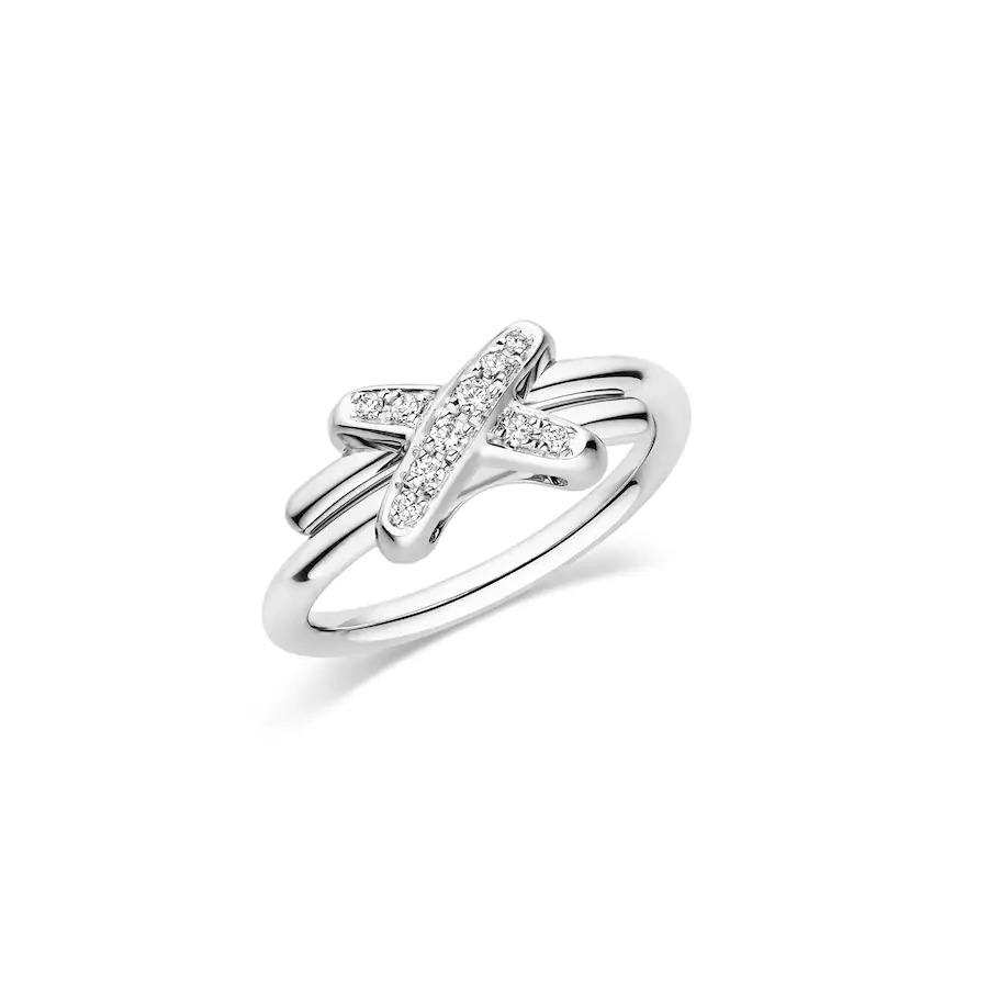 GlowJEUX DE SILVER DIAMOND RING