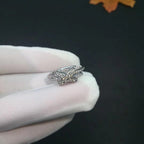 GlowJEUX DE SILVER DIAMOND RING