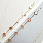 [Glow]New  CLOVER 5 MOTIFS  PINK MOP BRACELET COLLECTION