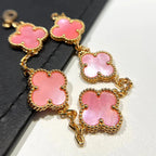 [Glow]New  CLOVER 5 MOTIFS  PINK MOP BRACELET COLLECTION