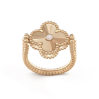 ¡®Glow¡¯CLOVER RIVERSIBLE ROSE GOLD RING