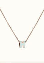 GlowPOP H LIGHT BLUE NECKLACE