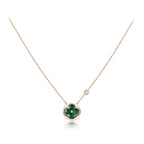 GlowSUN PEDANT PINK GOLD 1 DIAMOND NECKLACE
