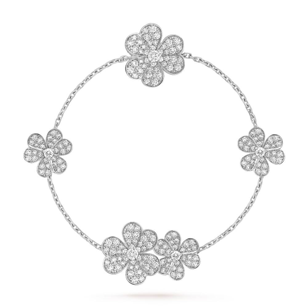 ¡®Glow¡¯FRIVOLE SILVER 5 FLOWERS BRACELET