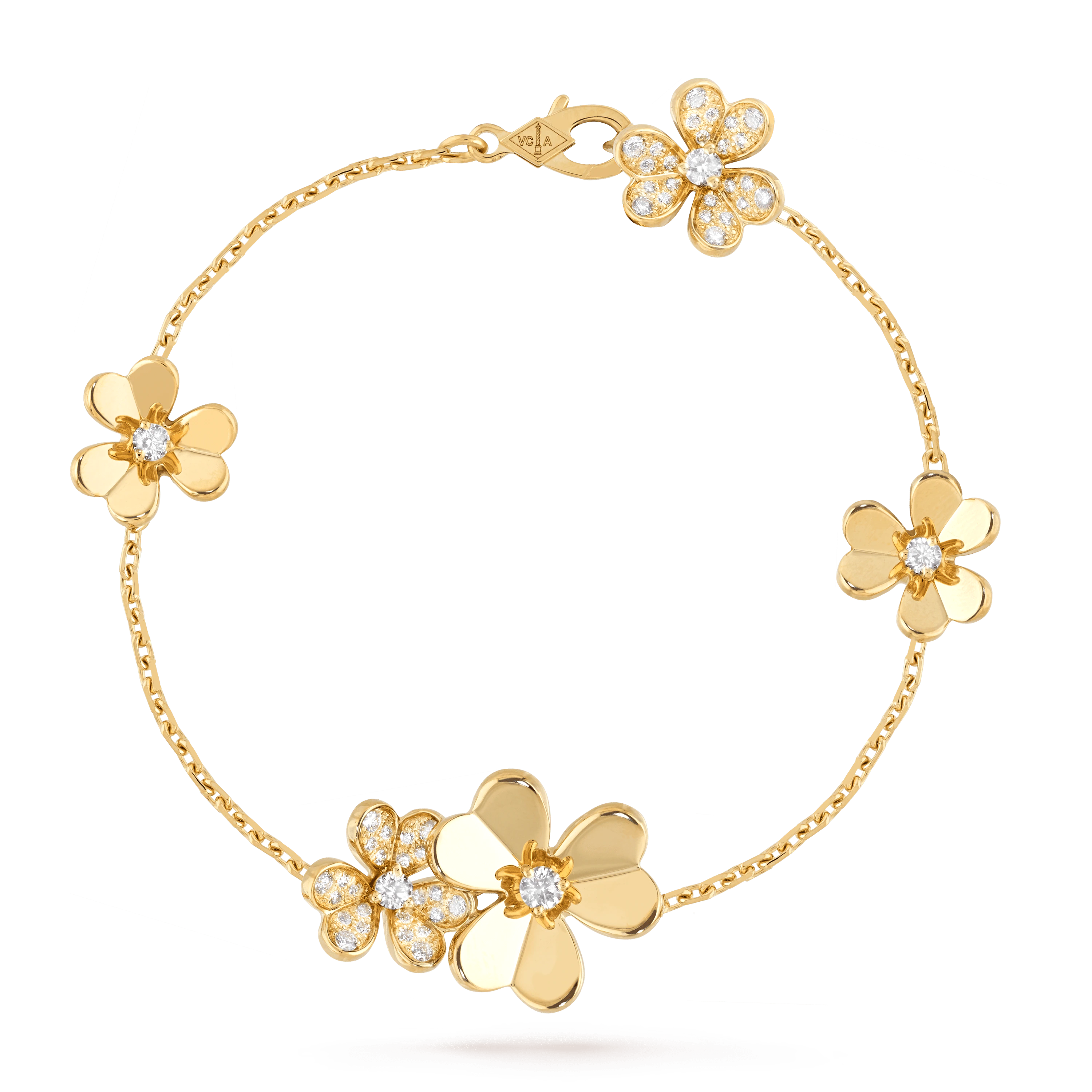 ¡®Glow¡¯FRIVOLE GOLD 5 FLOWERS BRACELET