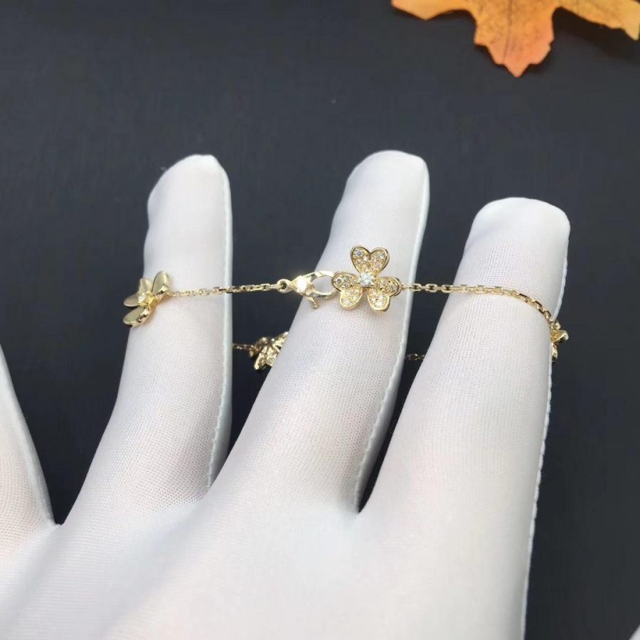 ¡®Glow¡¯FRIVOLE GOLD 5 FLOWERS BRACELET