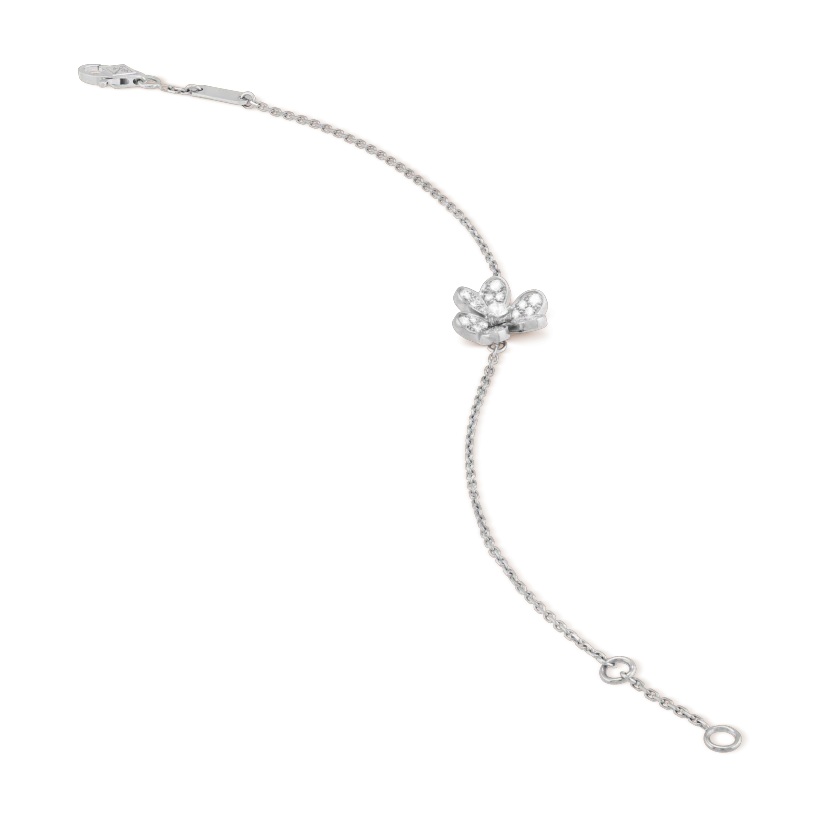 ¡®Glow¡¯FRIVOLE SILVER FLOWER DIAMOND BRACELET
